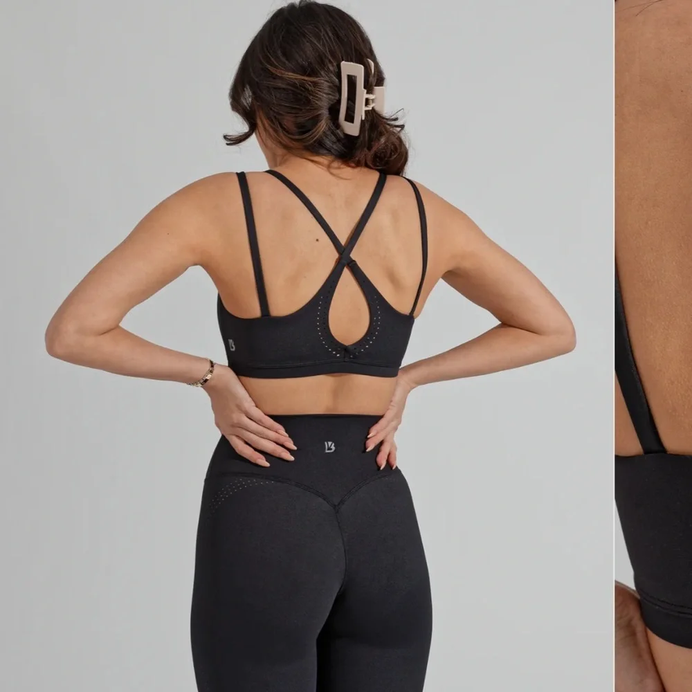 Buffbunny Collection Limitless Laser Cut Athletic Sports Bra Small
